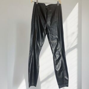 Rachel Zoe Black Sleek Faux Leather Pants